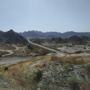 Hajar Mountains on the way to Fujairah